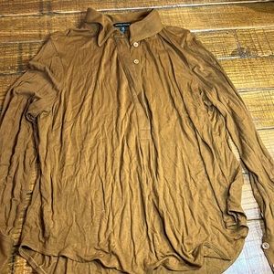 Half placket jersey blouse